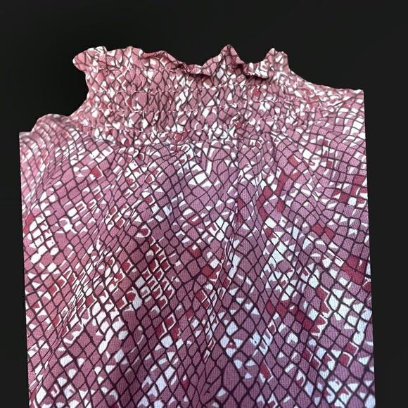 Allover Print Wide Leg Sleeveless Elastic Jumpsuit - Picture 4 of 5